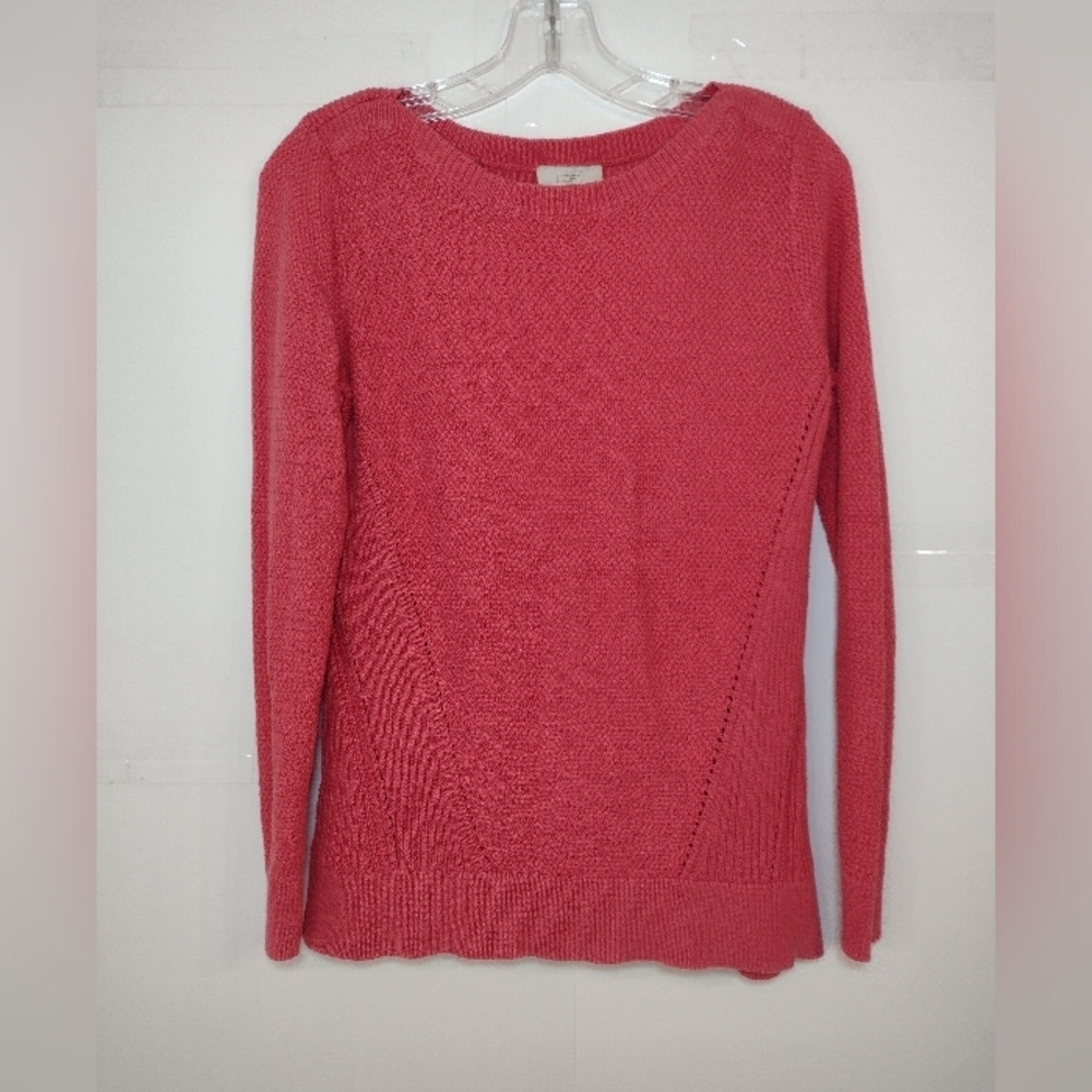 Loft Women's Pink Sweater Size (S)